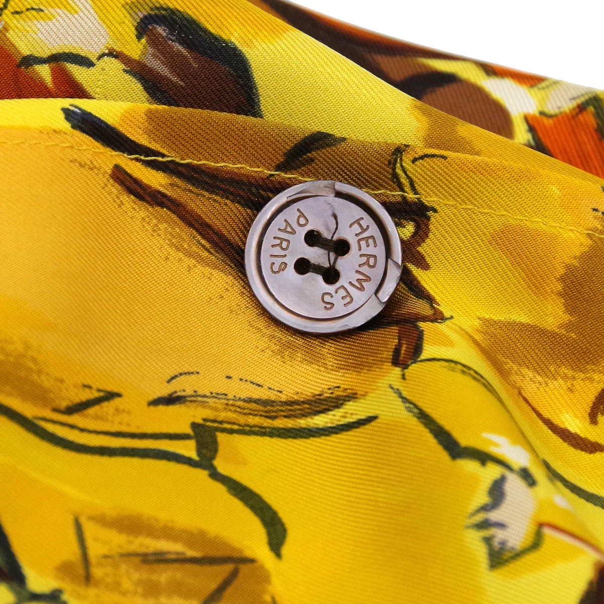 Hermes Shirt Blouse Yellow #40 - Image 11