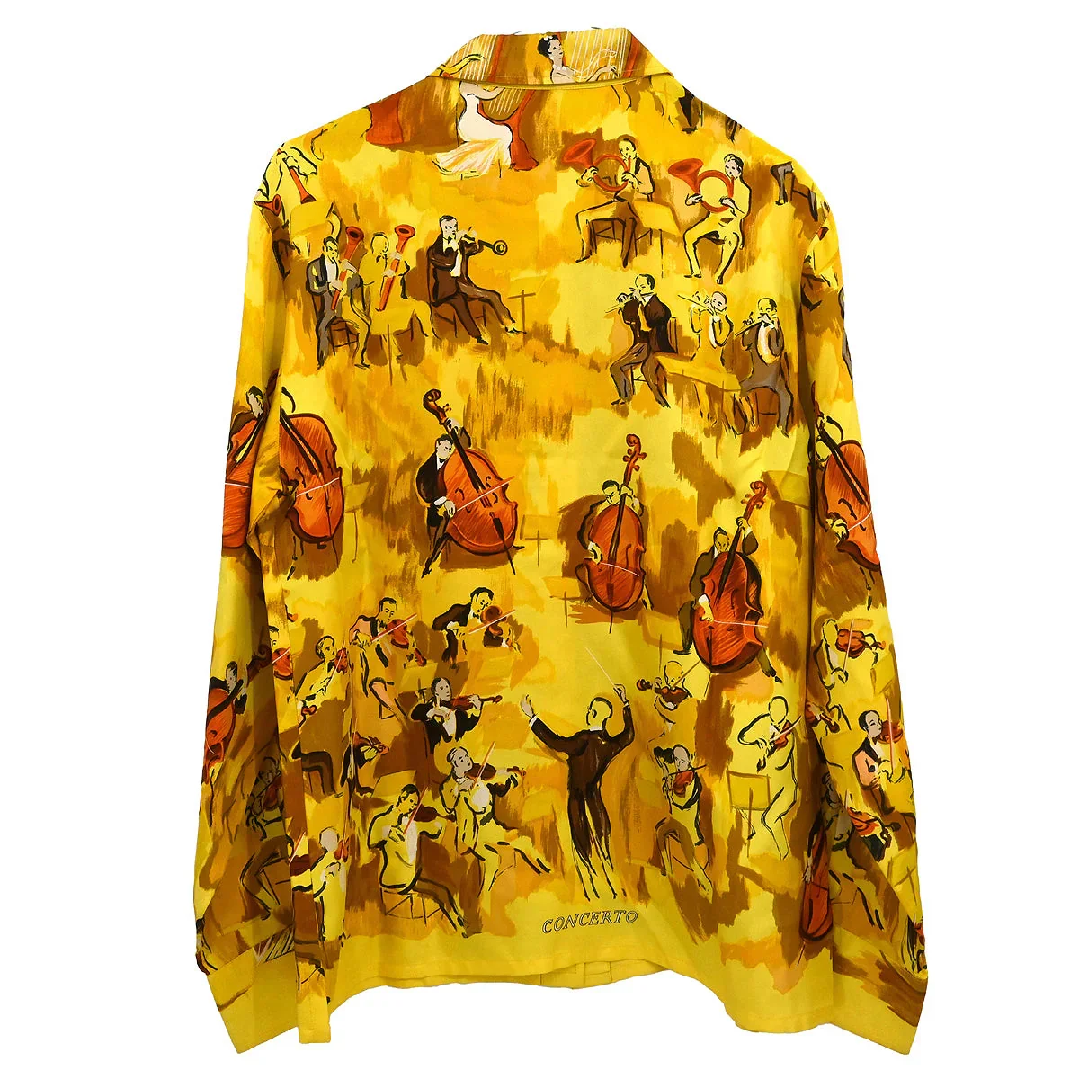 Hermes Shirt Blouse Yellow #40 - Image 2
