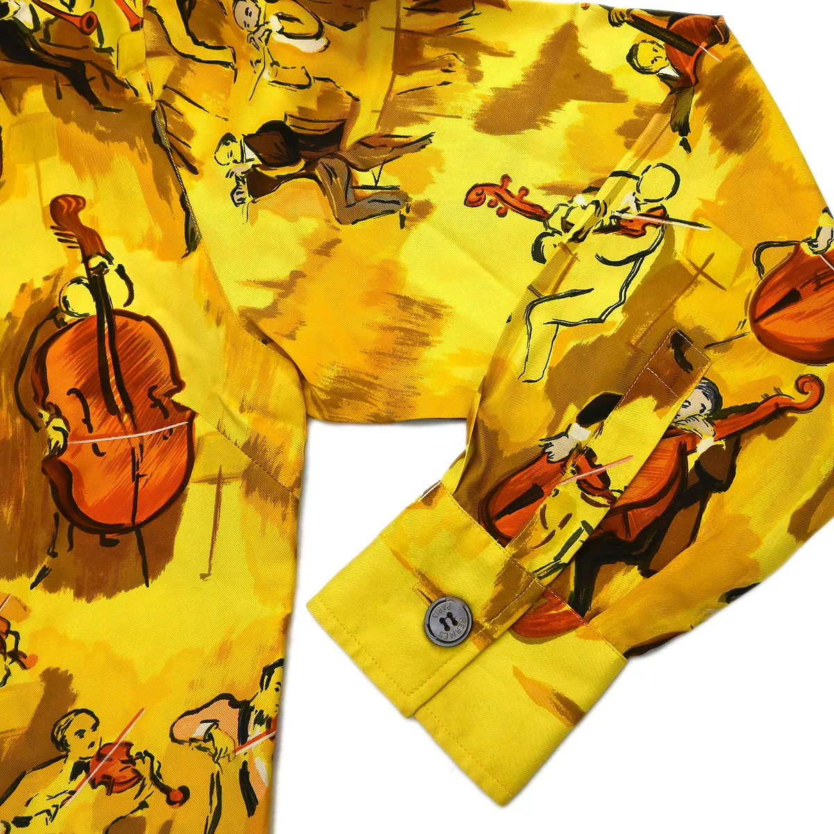 Hermes Shirt Blouse Yellow #40 - Image 4