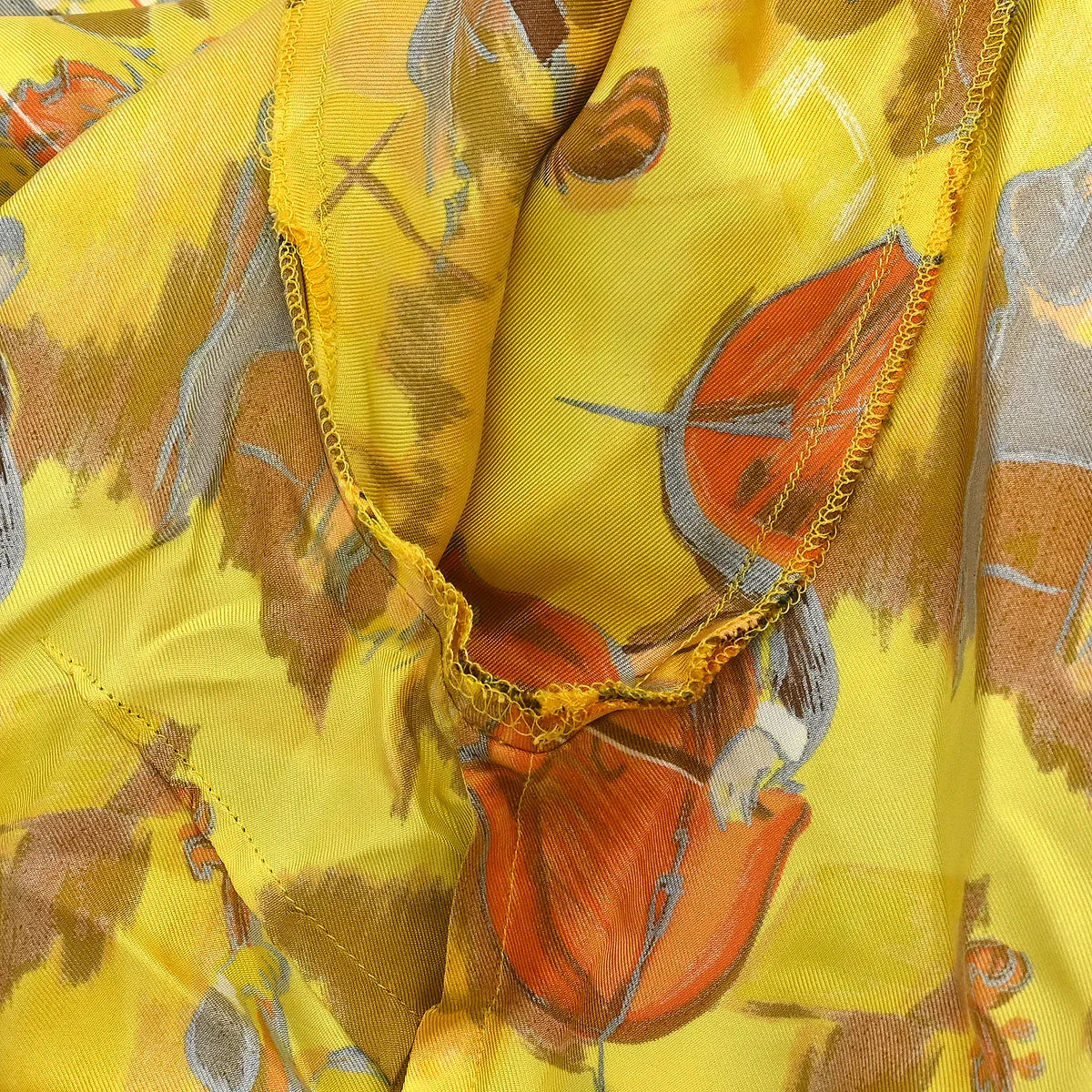 Hermes Shirt Blouse Yellow #40 - Image 7