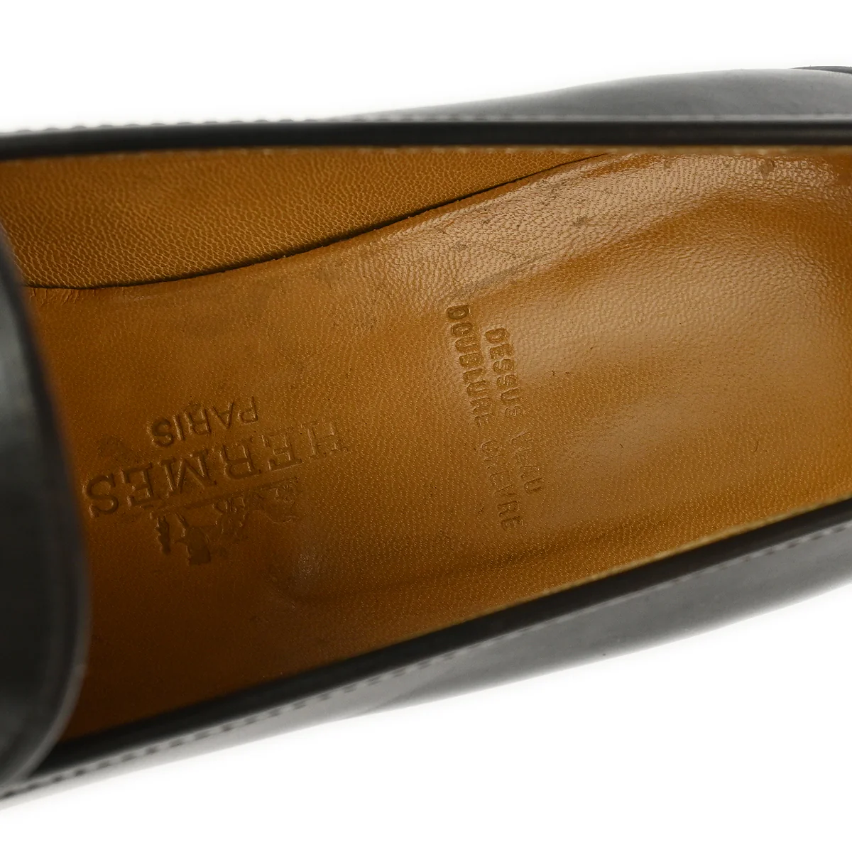 Hermes * Brown Constance Loafers Shoes #35 1/2 - Image 6