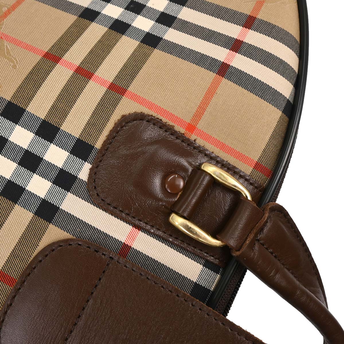 Burberrys Beige Brown House Check Garment Bag - Image 10