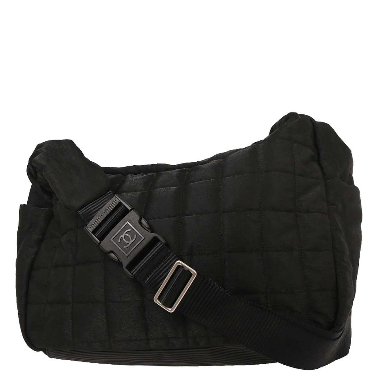 Chanel 2005-2006 Black Nylon Sport Line Shoulder Bag - Image 2