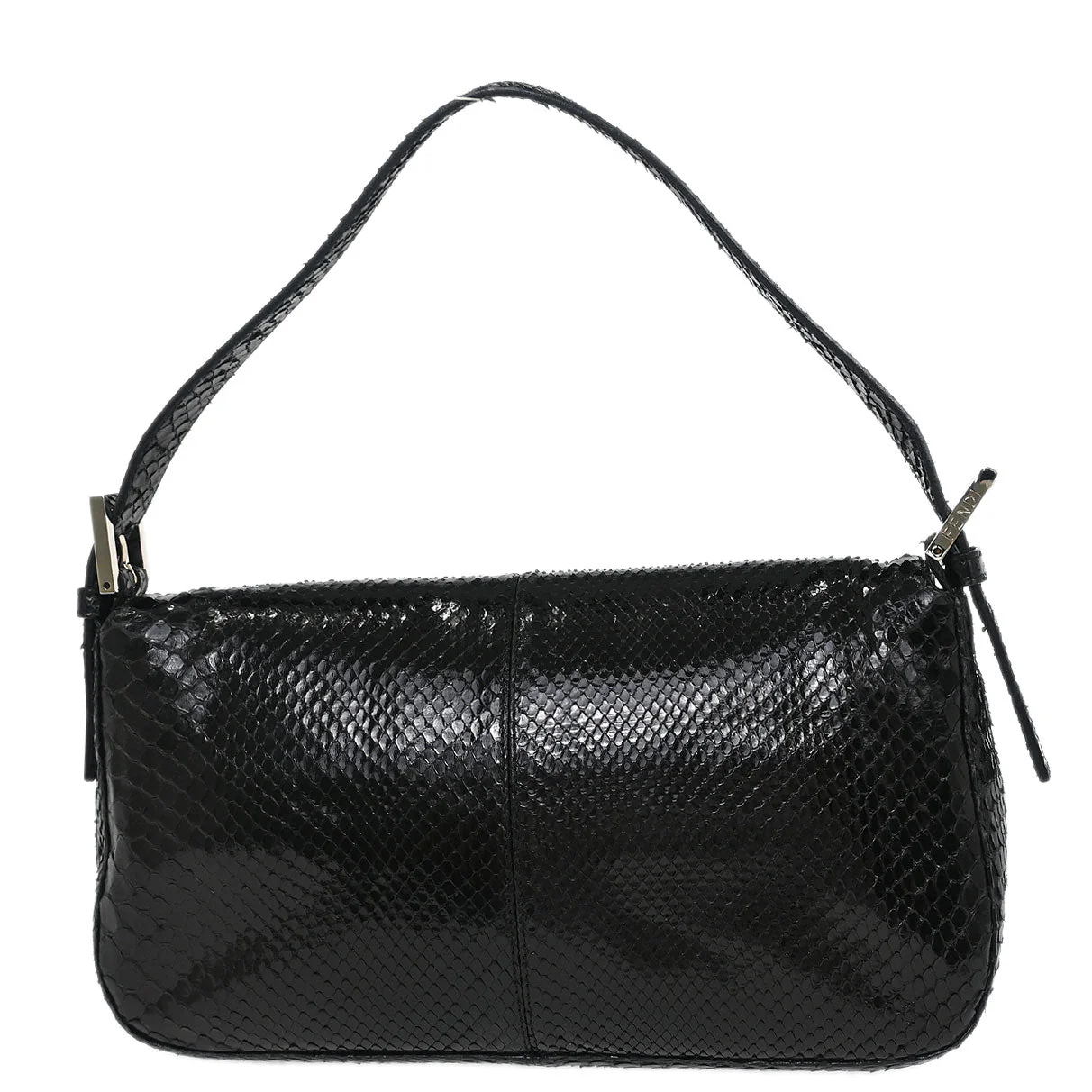 Fendi * Black Python Baguette Handbag - Image 2