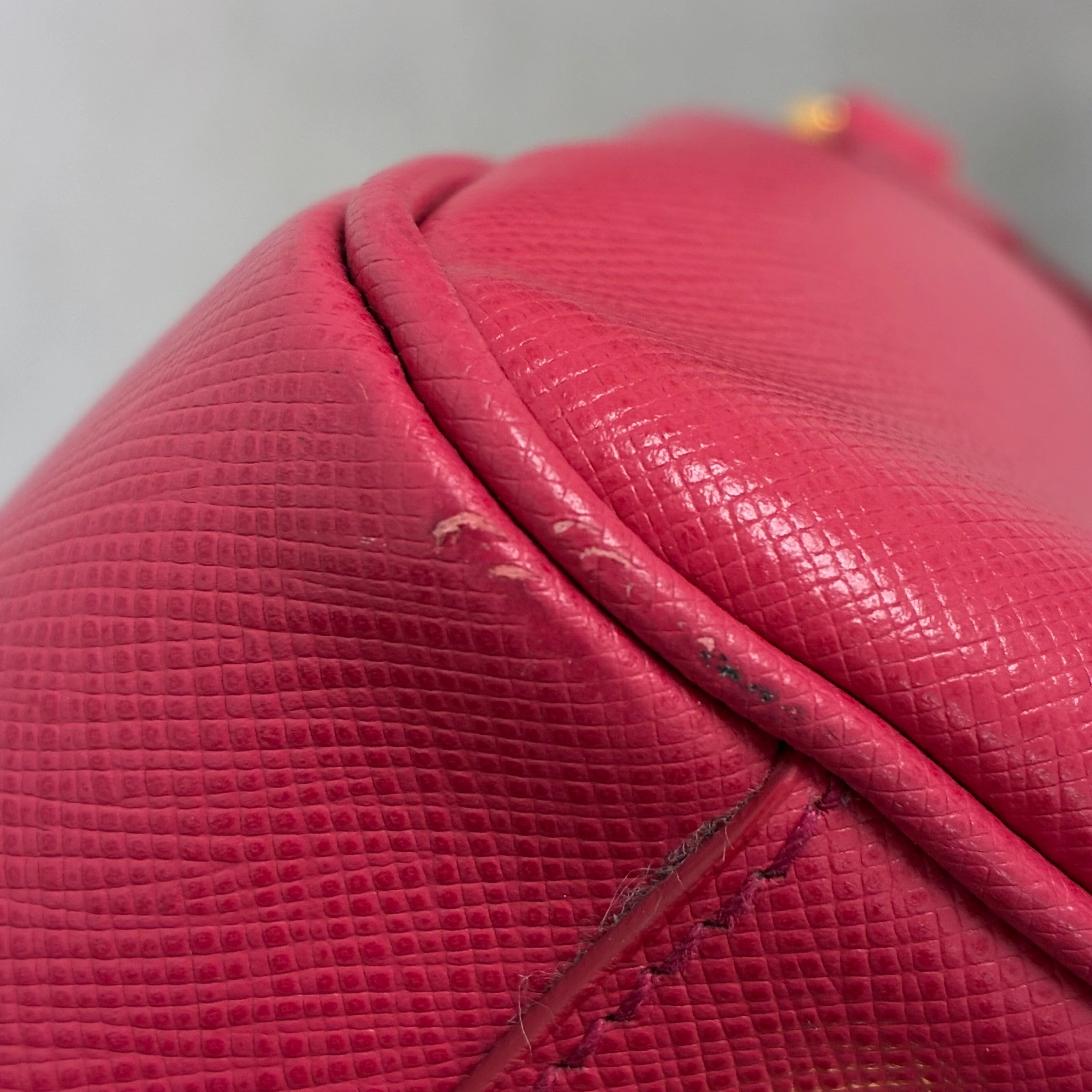 Prada Pink Leather 2way Shoulder Handbag - Image 13