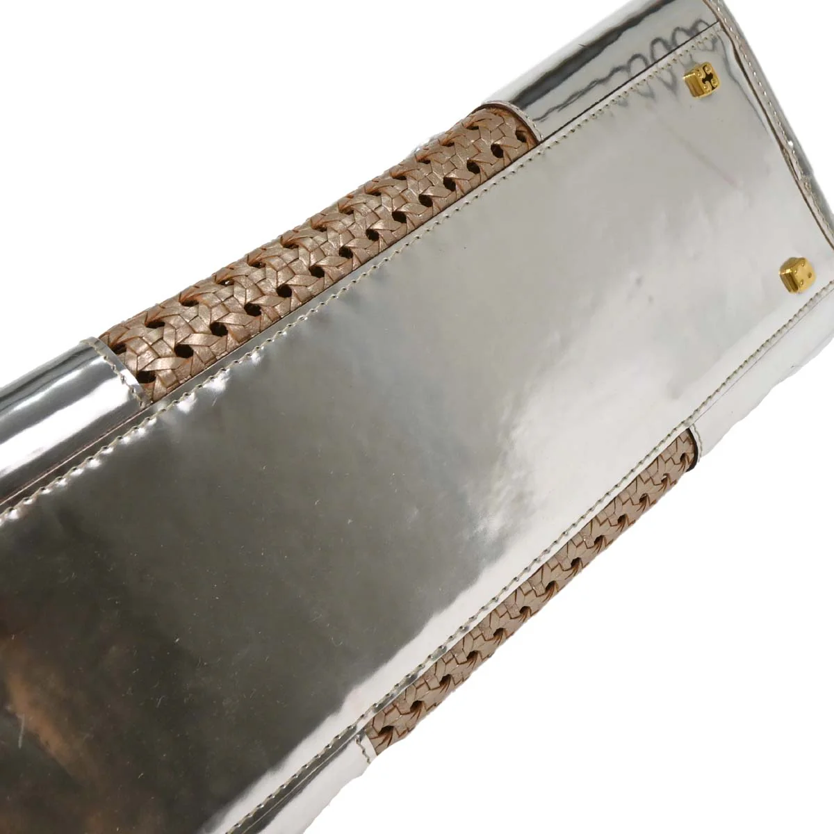 Loewe Silver Leather Amazona 36 Handbag - Image 3