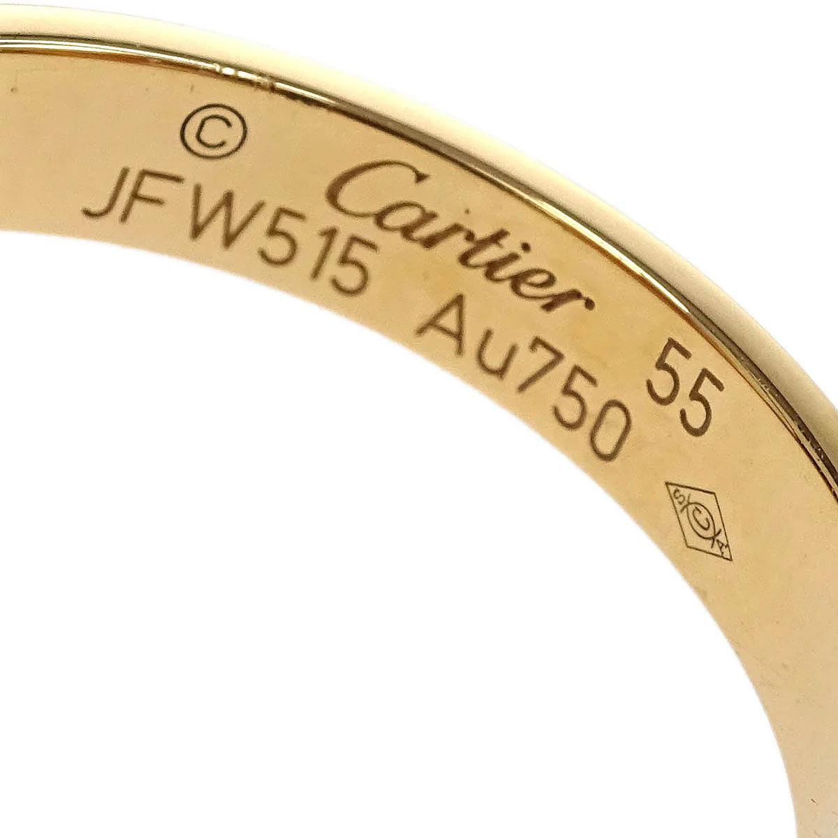 Cartier Mini Love Ring Au750 #55 - Image 3