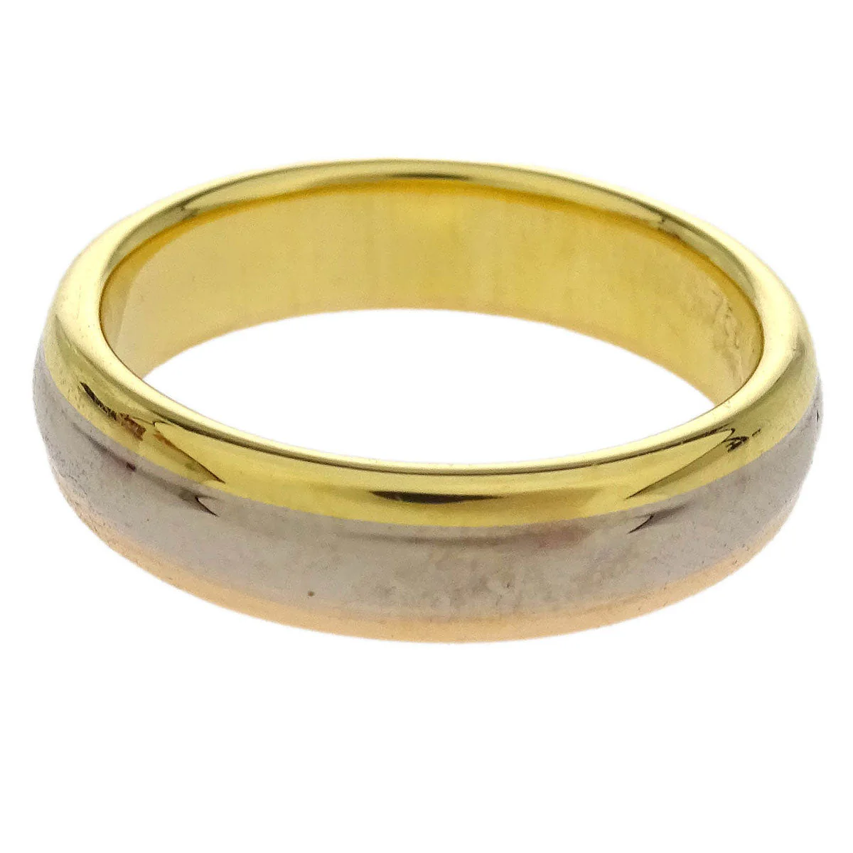 Cartier Three Color Wedding Ring 750 #52 - Image 2