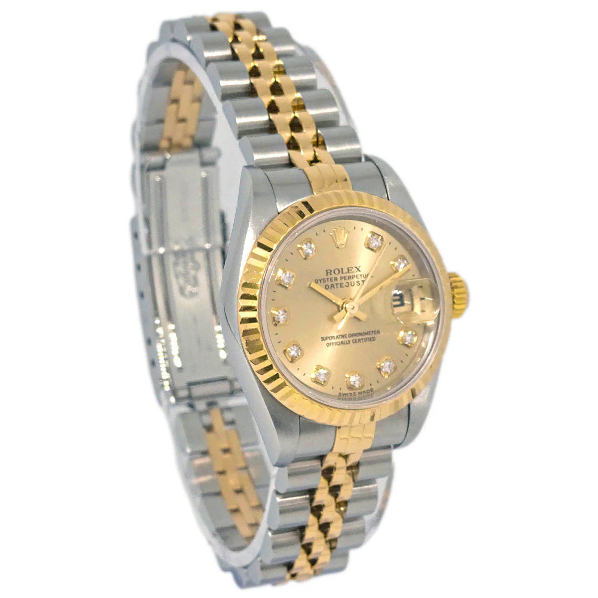 Rolex Oyster Perpetual Datejust 26mm Ref.69173G Watch 18KYG SS Diamond - Image 2