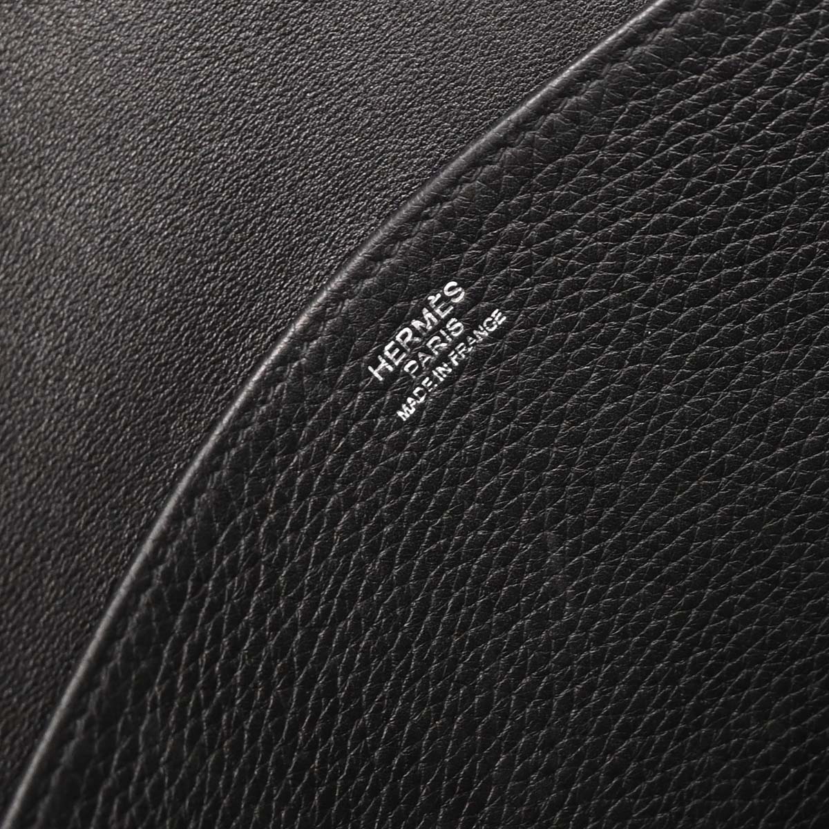 Hermes Black Taurillon Clemence Halzan 31 2way Shoulder Tote Bag - Image 9