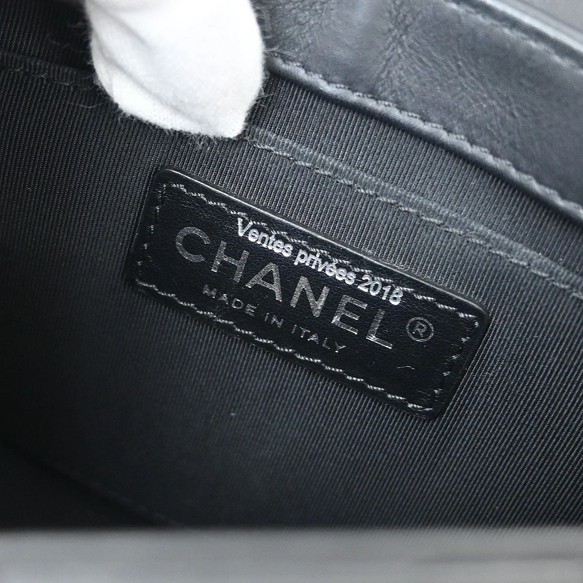 Chanel 2015-2016 Black Calfskin 2way Shoulder Handbag - Image 8
