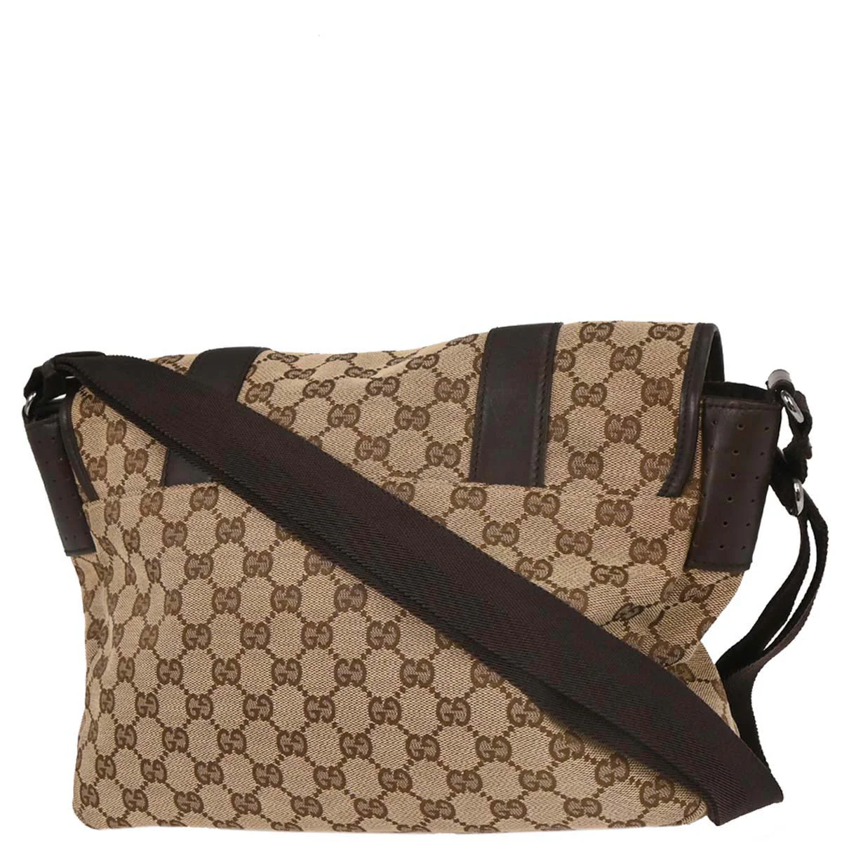 Gucci Beige Canvas GG Shoulder Bag - Image 2