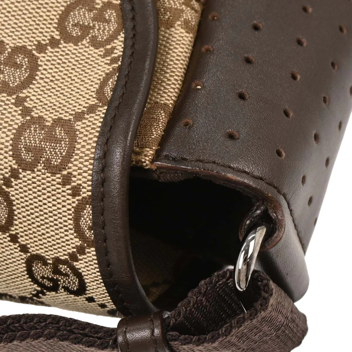 Gucci Beige Canvas GG Shoulder Bag - Image 5