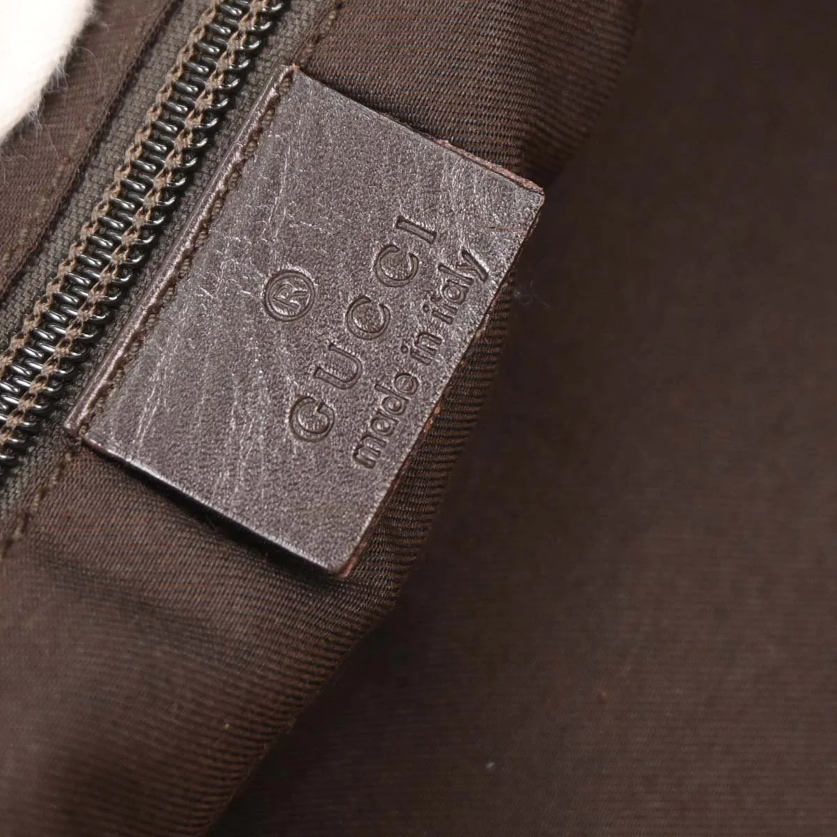 Gucci Beige Canvas GG Shoulder Bag - Image 9