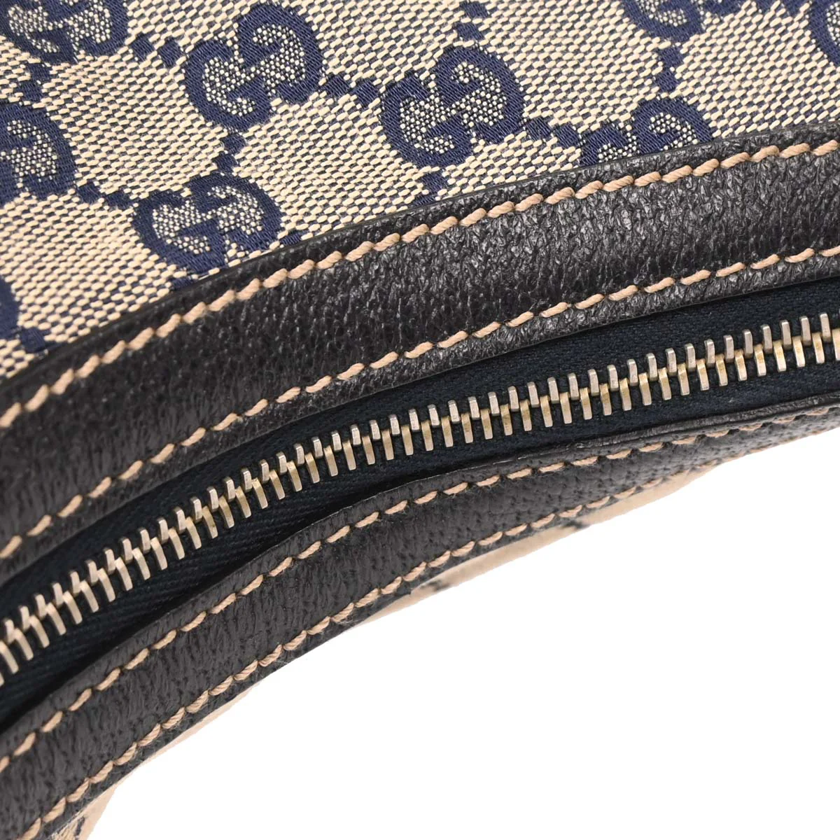 Gucci Beige Canvas GG Hobo Handbag - Image 7