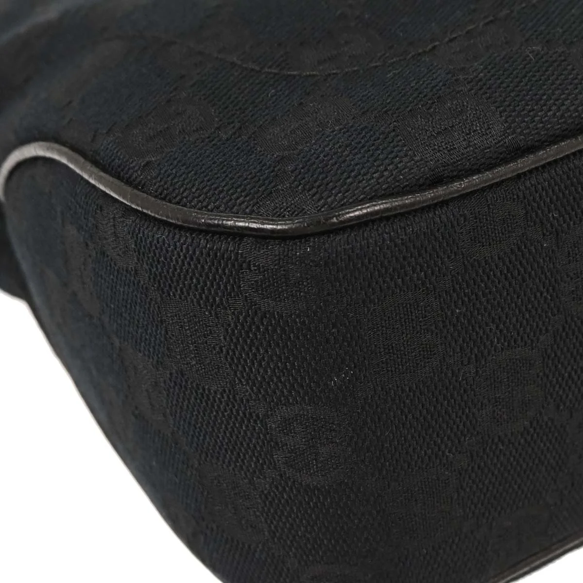 Gucci Black Canvas GG Jackie Tote Handbag - Image 3
