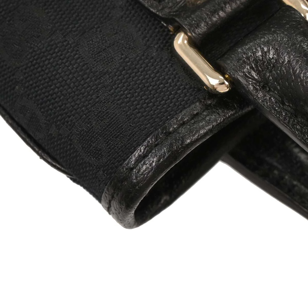 Gucci Black Canvas GG Jackie Tote Handbag - Image 7