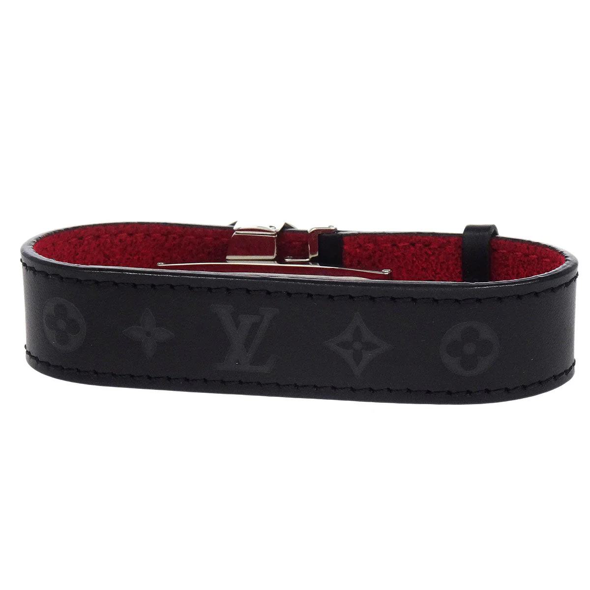 Louis Vuitton Black Monogram Good Luck Bracelet Bangle M64447 - Image 2