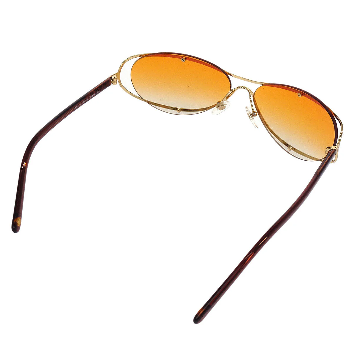 Chanel Sunglasses Eyewear Orange Small Good - Image 2