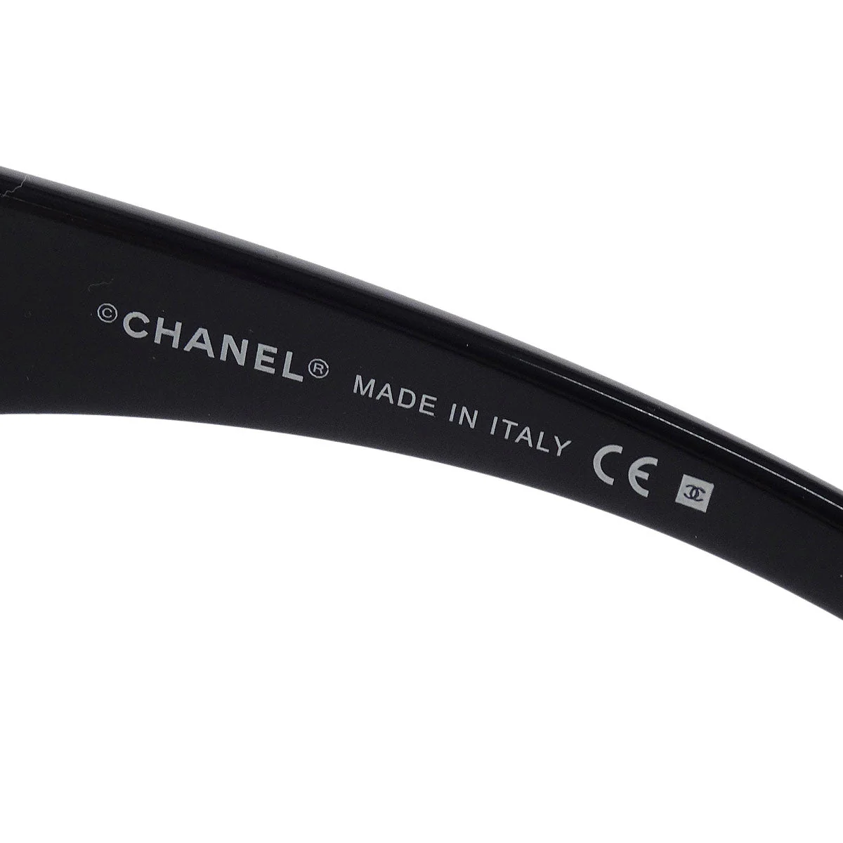 Chanel Sunglasses Eyewear Black Small Good - Image 4