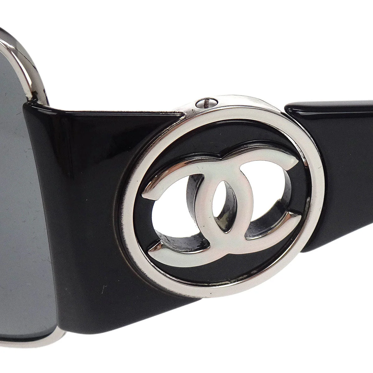 Chanel Sunglasses Eyewear Black Small Good - Image 7