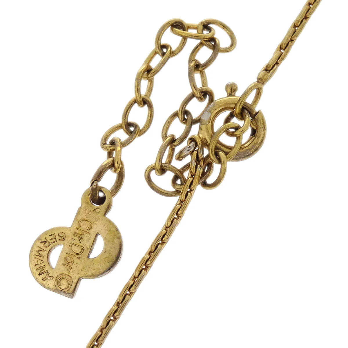 Christian Dior Necklace Pendant Gold - Image 4