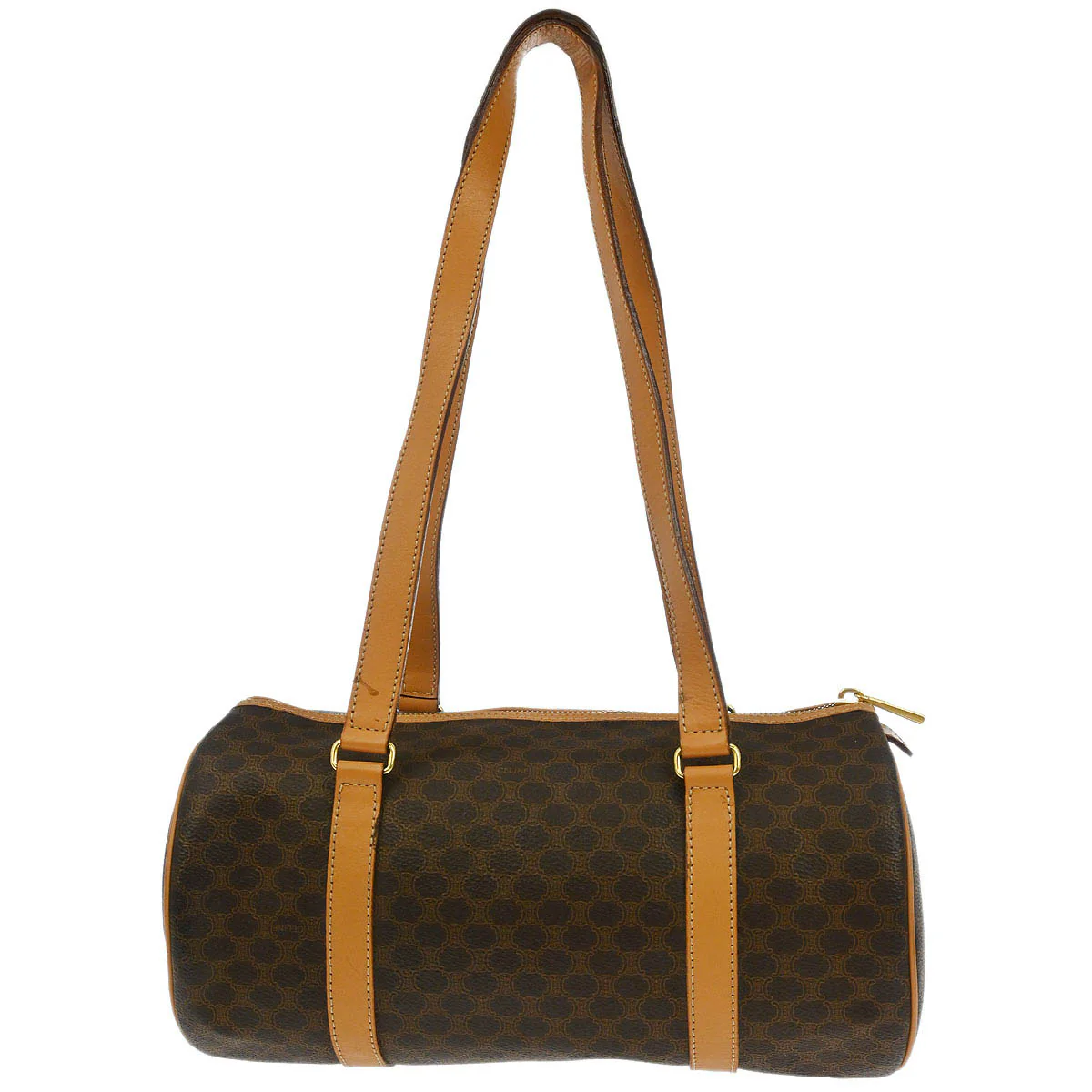 Celine Brown Macadam Handbag - Image 2