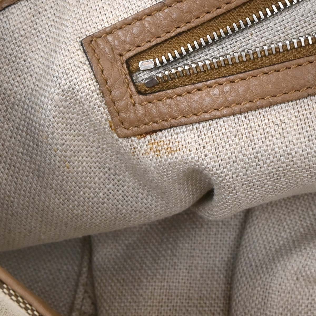 Gucci Beige Horsebit GG Tote Handbag - Image 10