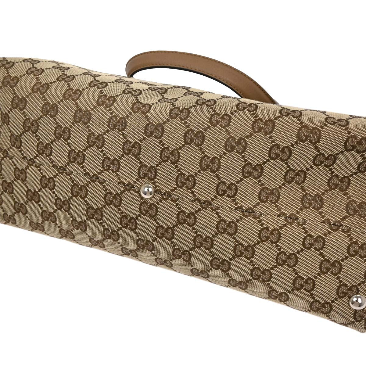 Gucci Beige Horsebit GG Tote Handbag - Image 5