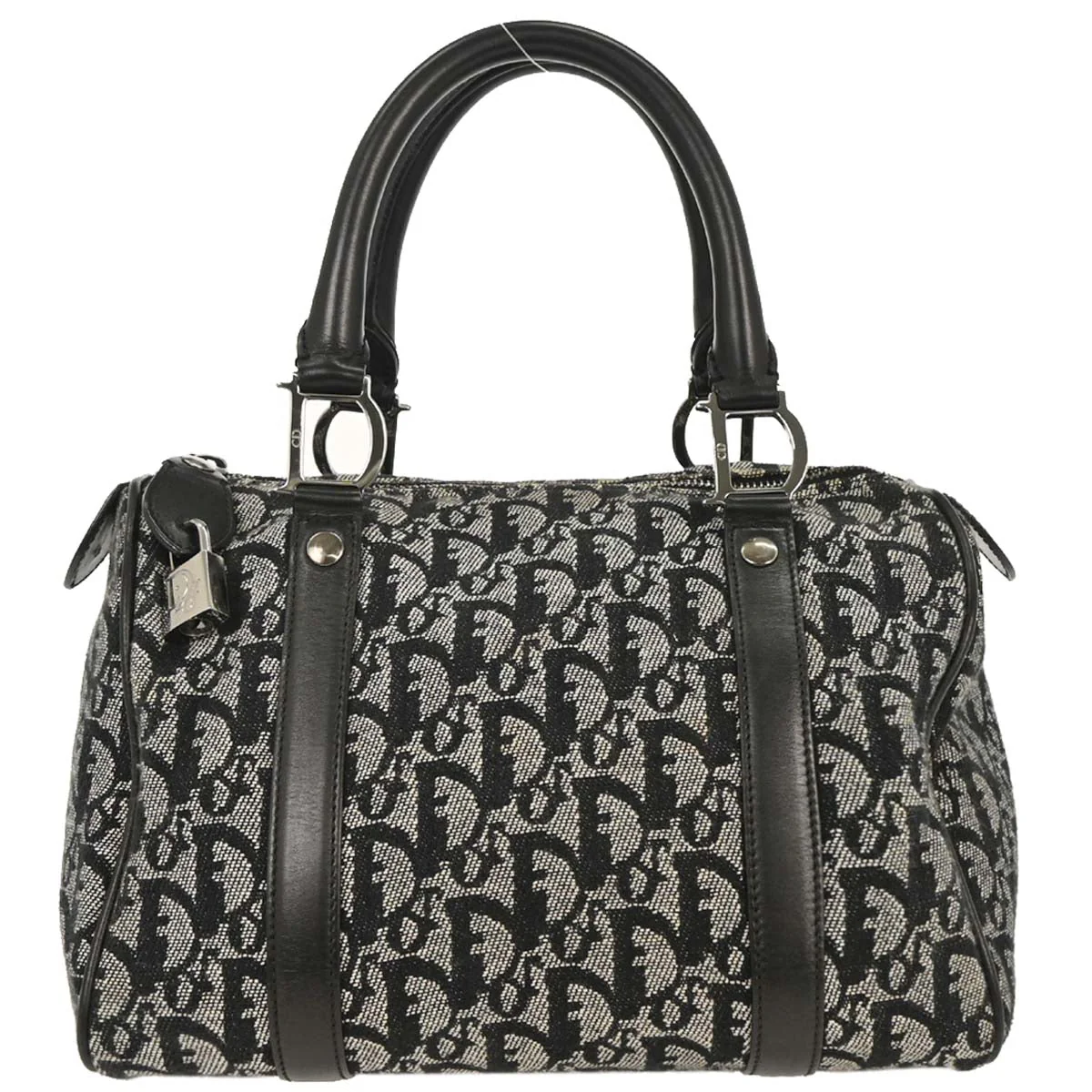 Christian Dior Black Trotter Duffle Handbag