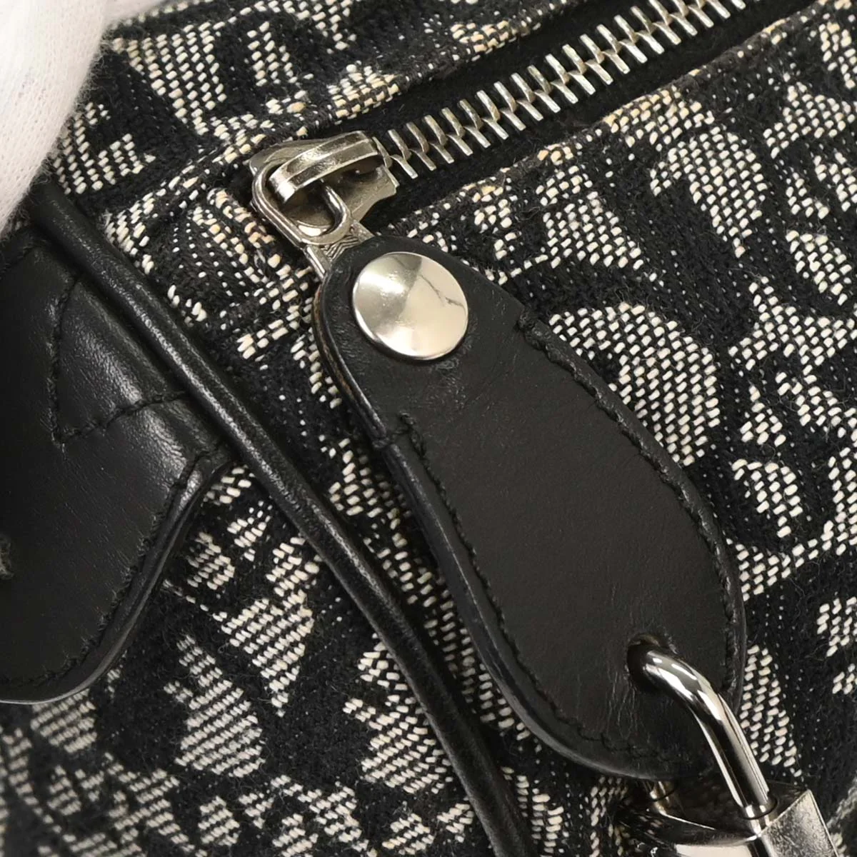 Christian Dior Black Trotter Duffle Handbag - Image 7