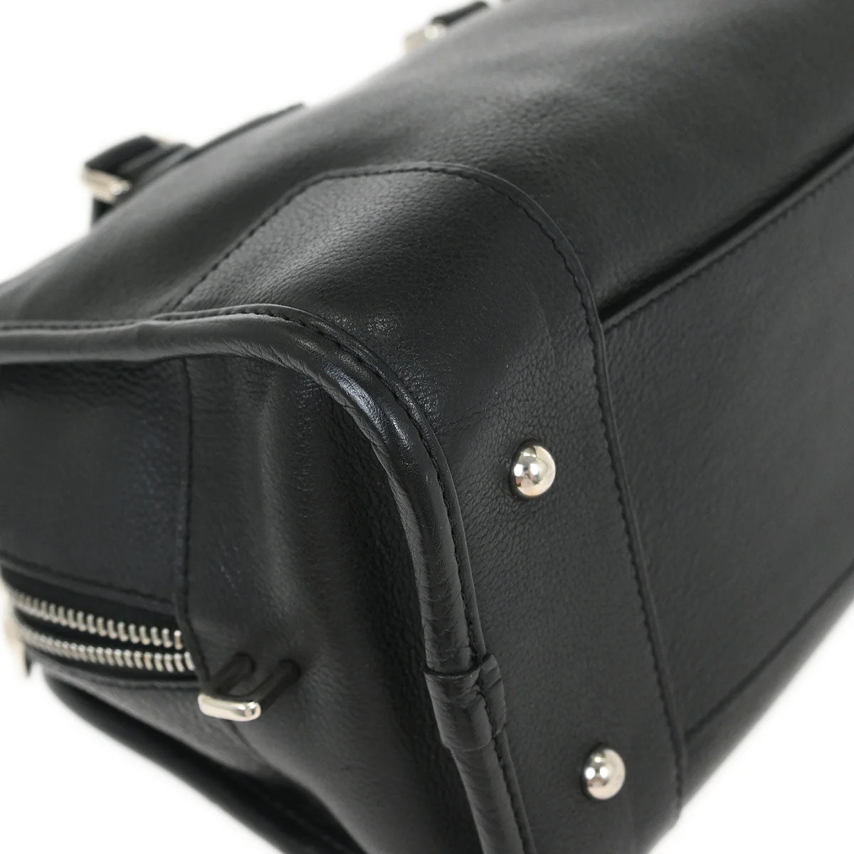 Loewe Black Leather Amazona 28 Handbag - Image 3