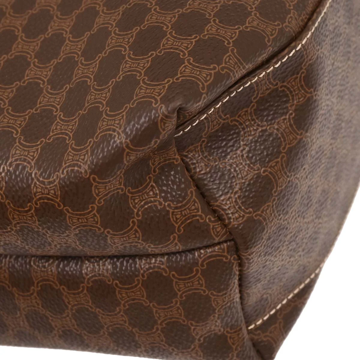 Celine Brown Macadam Handbag - Image 6
