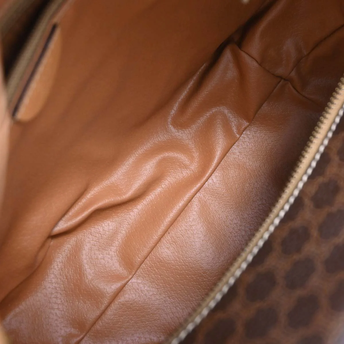 Celine Brown Macadam Handbag - Image 8