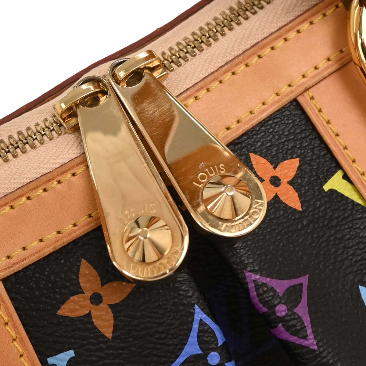 Louis Vuitton 2010 Black Multicolor Courtney GM Handbag M40261 - Image 4