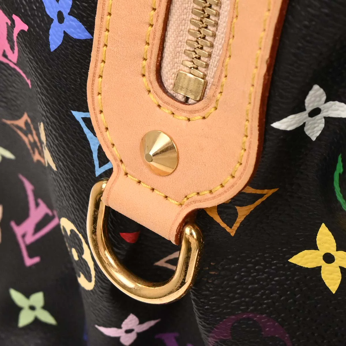 Louis Vuitton 2010 Black Multicolor Courtney GM Handbag M40261 - Image 5