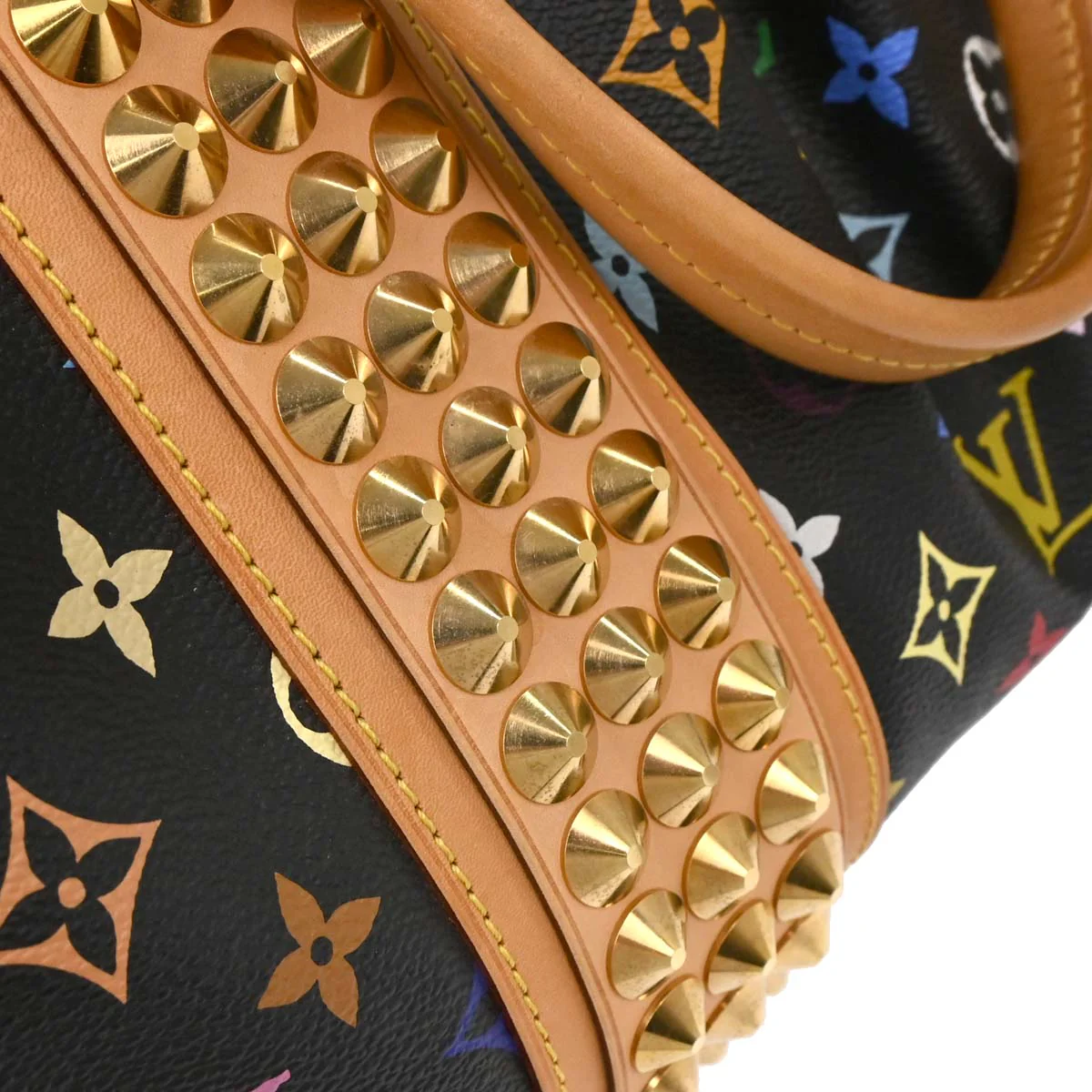 Louis Vuitton 2010 Black Multicolor Courtney GM Handbag M40261 - Image 6