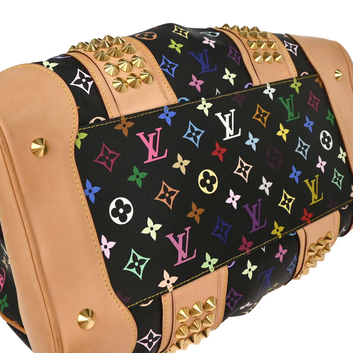 Louis Vuitton 2010 Black Multicolor Courtney GM Handbag M40261 - Image 7
