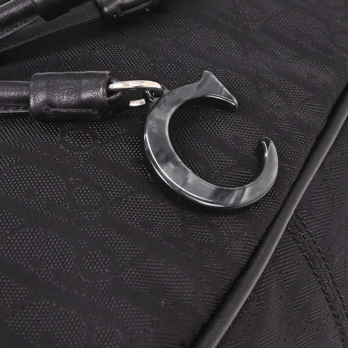 Christian Dior 2007 Black Diorissimo Bow Trotter Handbag - Image 6