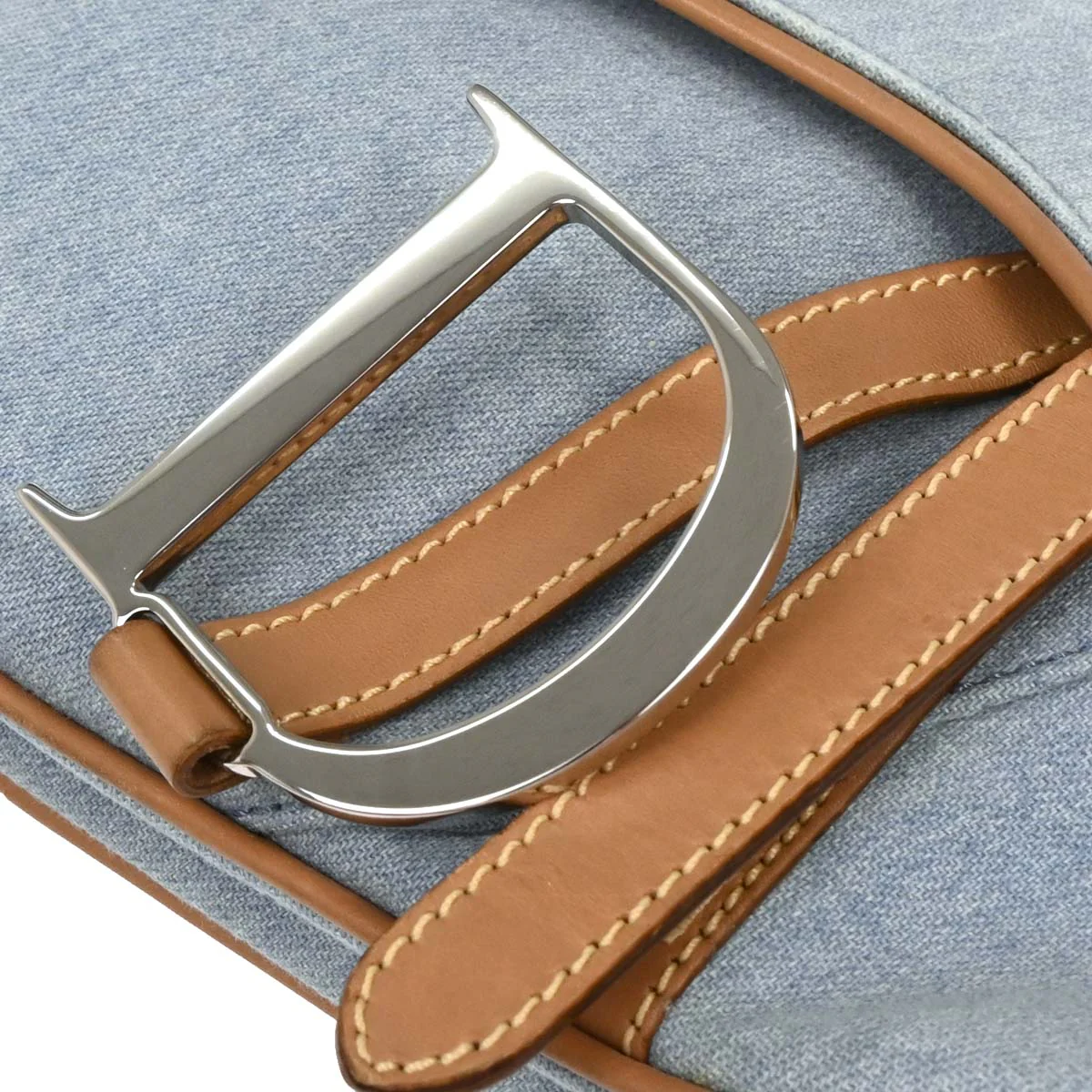 Christian Dior 2001 Canvas Saddle Handbag - Image 5