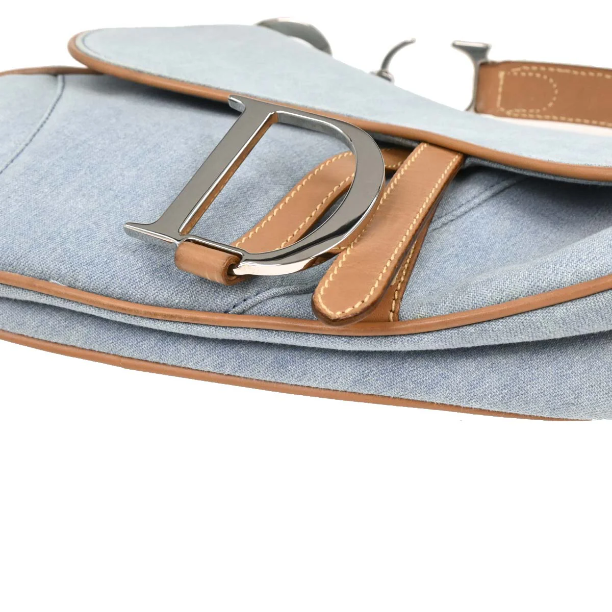 Christian Dior 2001 Canvas Saddle Handbag - Image 6