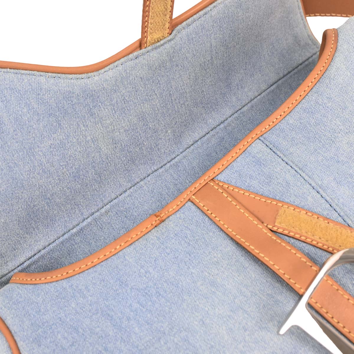 Christian Dior 2001 Canvas Saddle Handbag - Image 8