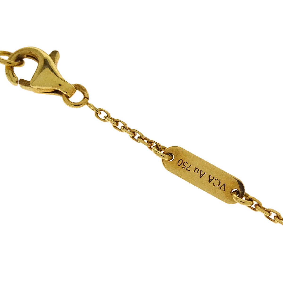 Van Cleef & Arpels Alhambra Pendant Necklace Onyx Au750 - Image 3