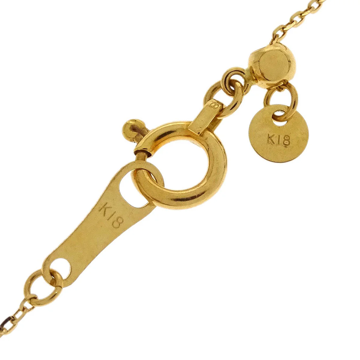 Pendant Necklace 18K Pink Sapphire Diamond Gold - Image 4