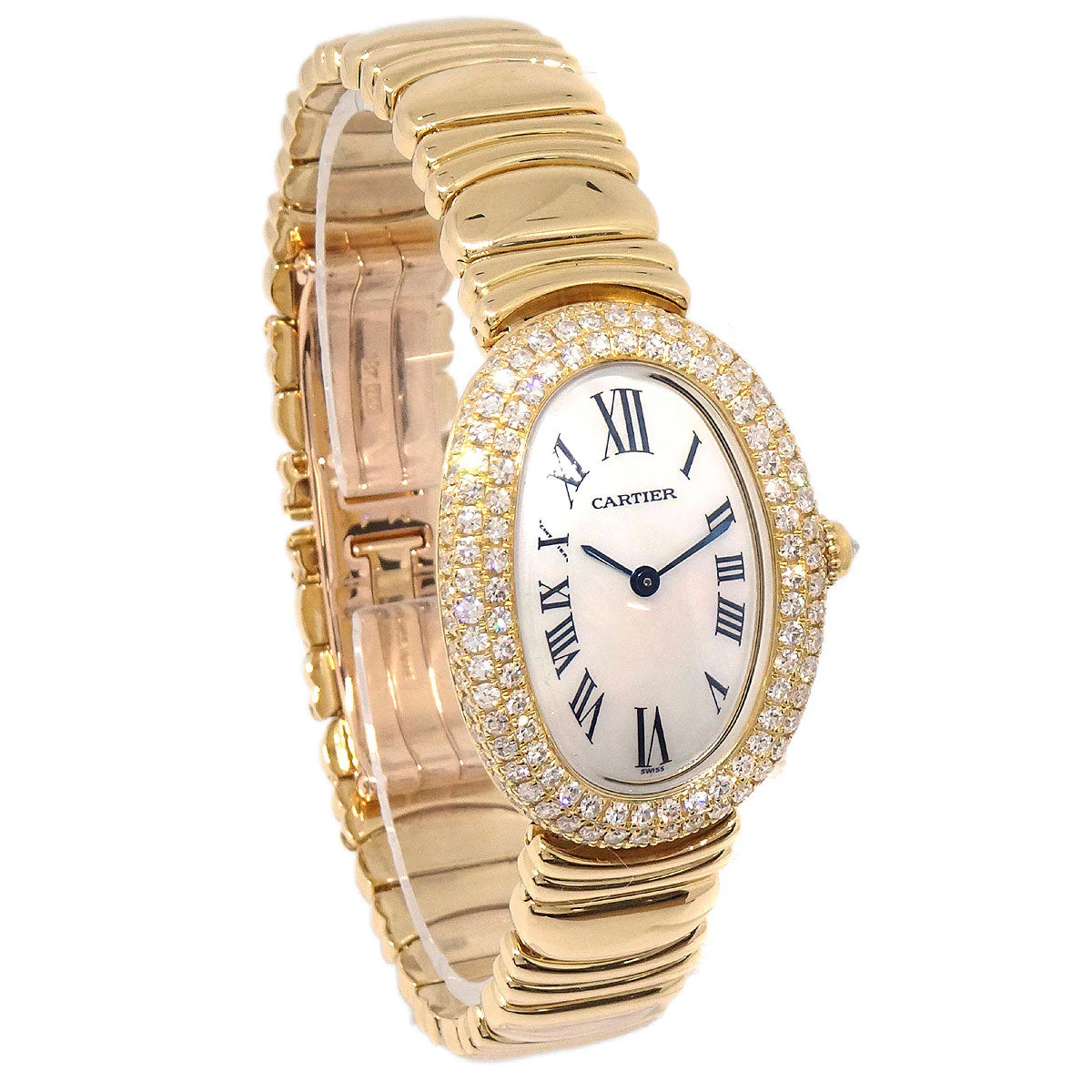 Cartier Baignoire Ref.1950 Quartz Watch 18KYG Diamond - Image 2