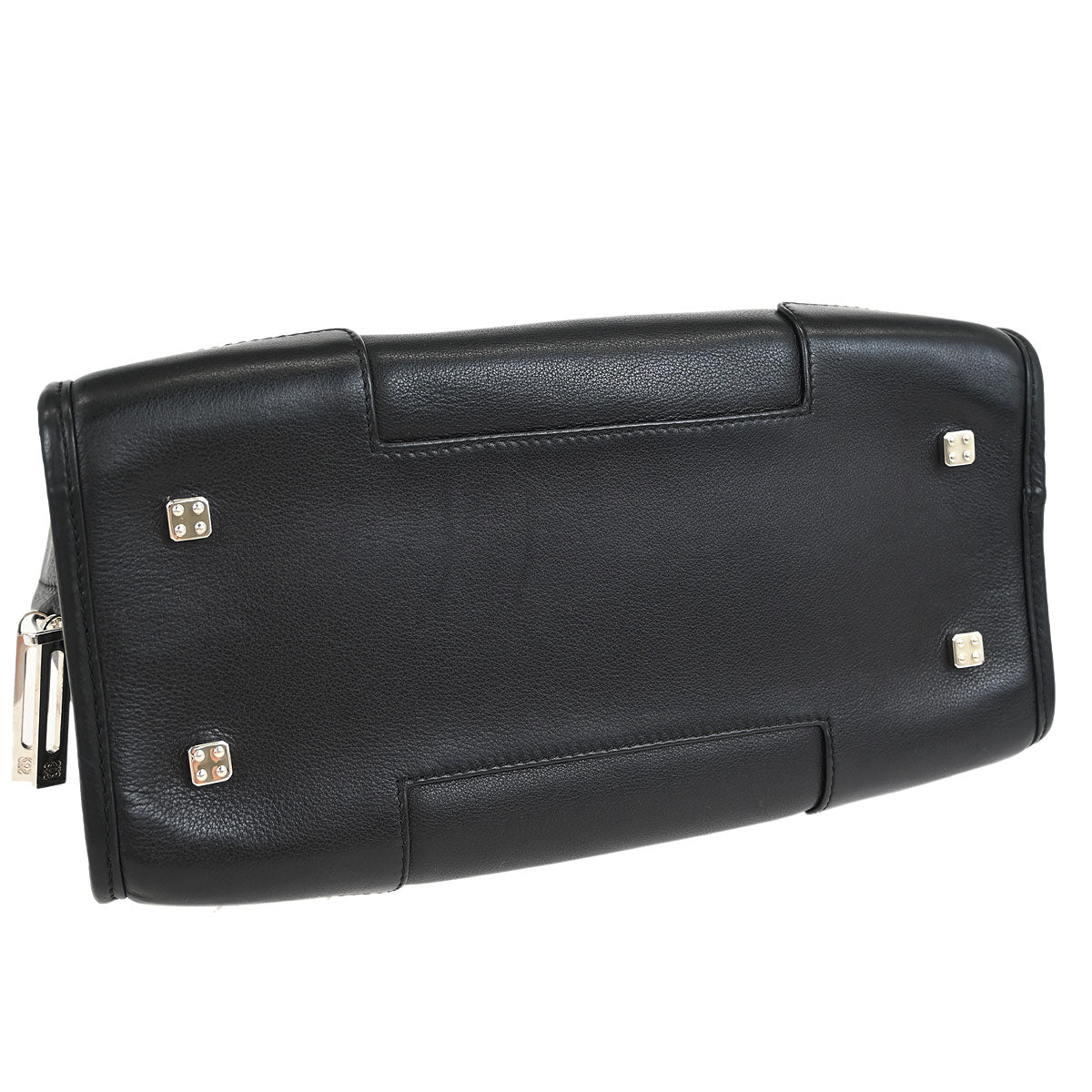 Loewe Black Leather Amazona 28 Handbag - Image 3