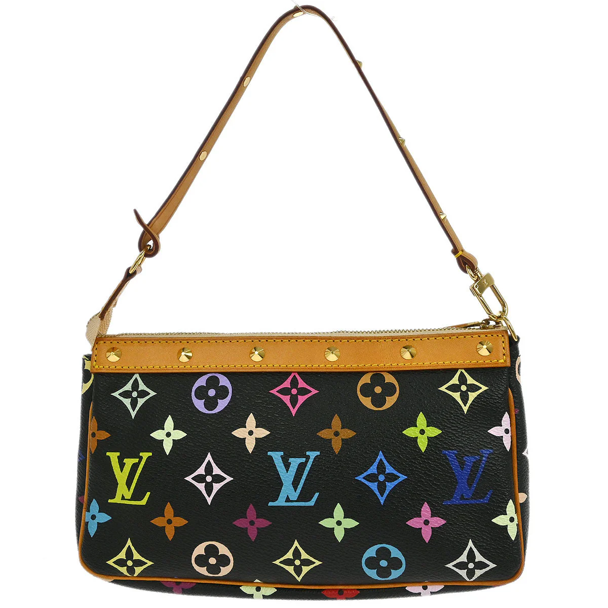 Louis Vuitton Black Multicolor Pochette Accessoires M92648 - Image 2