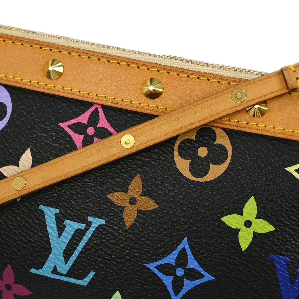 Louis Vuitton Black Multicolor Pochette Accessoires M92648 - Image 6