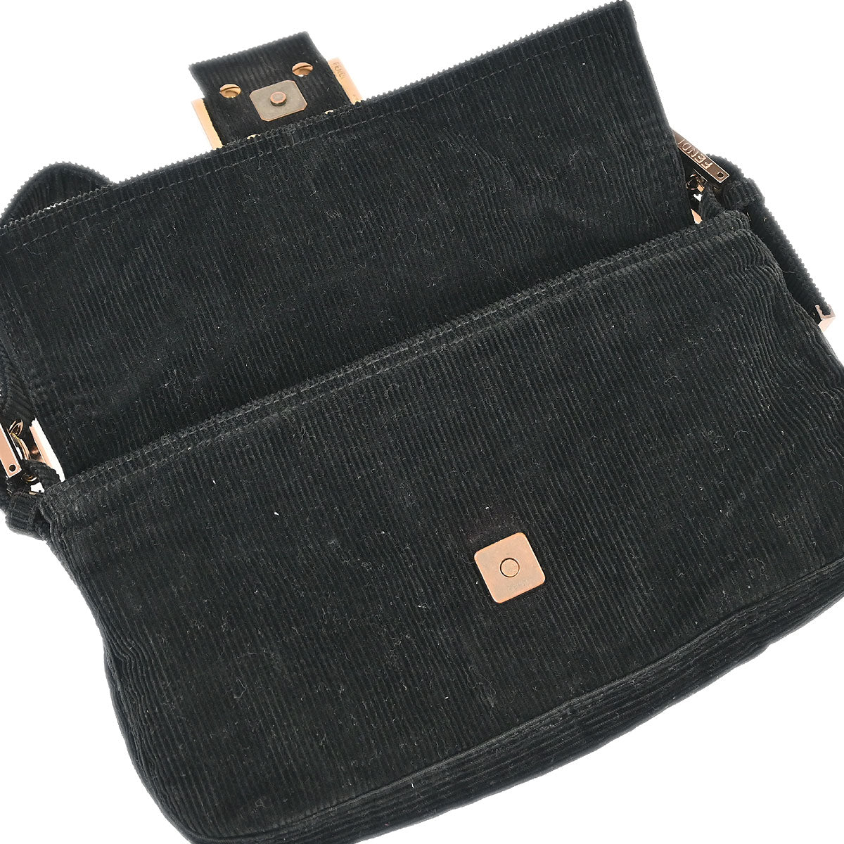 Fendi 2001 Corduroy Baguette Handbag - Image 7