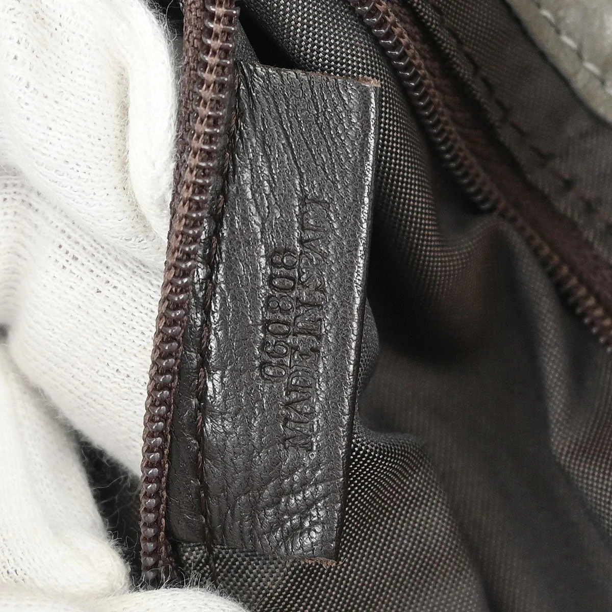 Loewe Gray Lambskin Nappa Aire Tote Bag - Image 10
